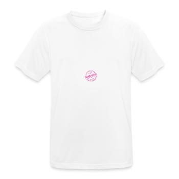 T-shirt de déclaration de qualité - T-shirt respirant Homme - blanc - Devant - AI Model Male 185 dark (185cm)