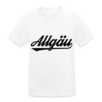 Allgäu - Männer T-Shirt atmungsaktiv - Weiß - Vorne - AI Model Male 185 dark (185cm)