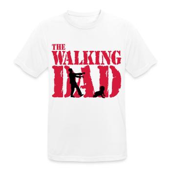 WALKING DAD - T-shirt respirant Homme - blanc - Devant - AI Model Male 185 dark (185cm)