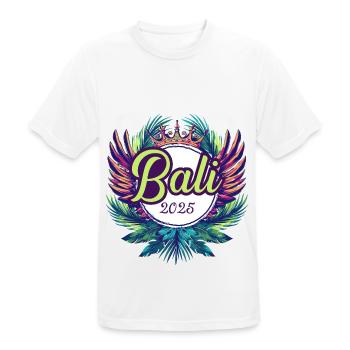 Bali 2025 Team - Men's Breathable T-Shirt - white - Front - AI Model Male 185 dark (185cm)