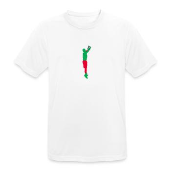 Alcool - T-shirt respirant Homme - blanc - Devant - AI Model Male 185 dark (185cm)