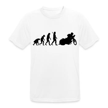 Speedway - Männer T-Shirt atmungsaktiv - Weiß - Vorne - AI Model Male 185 dark (185cm)