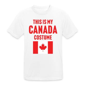 This my Canada costume - Men's Breathable T-Shirt - white - Front - AI Model Male 185 dark (185cm)