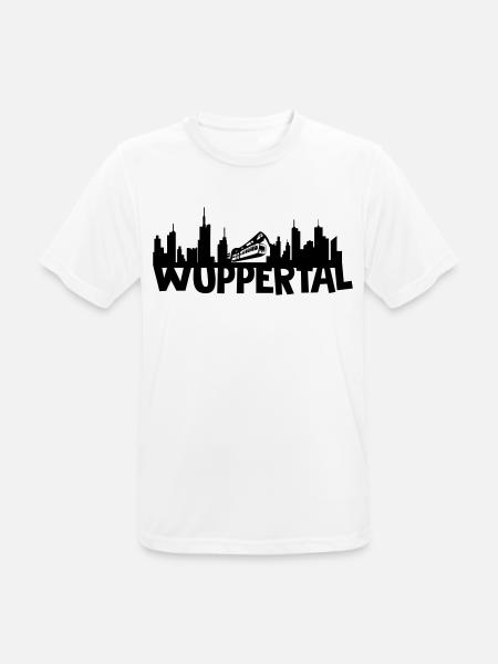 Wuppertal skyline - Men's Breathable T-Shirt - white