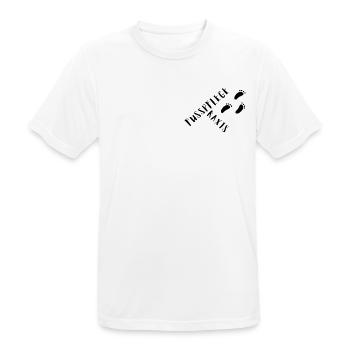 Fußpflegepraxis | Spruch und Motiv Fußpflege - Männer T-Shirt atmungsaktiv - Weiß - Vorne - AI Model Male 185 dark (185cm)
