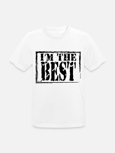 I'm the best - Männer T-Shirt atmungsaktiv - Weiß