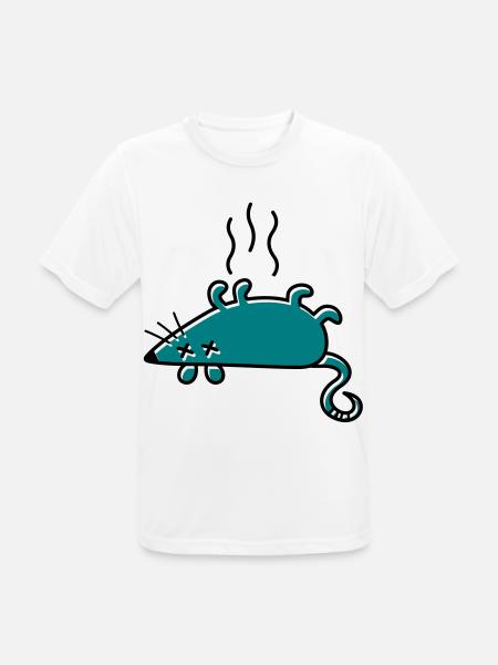 A dead mouse - Men's Breathable T-Shirt - white