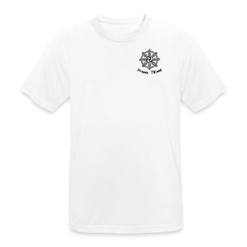 SPEER Free Tibet - Männer T-Shirt atmungsaktiv - Weiß - Vorne - AI Model Male 185 dark (185cm)
