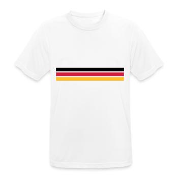 Germany - T-shirt respirant Homme - blanc - Devant - AI Model Male 185 dark (185cm)