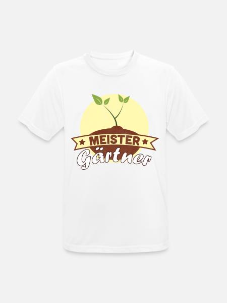 Gärtner Garten Geschenk Gartenarbeit Gartenarbeit - Männer T-Shirt atmungsaktiv - Weiß
