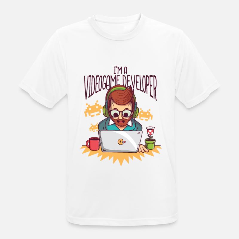 Video Game Developer - Videogame Developer - Men's Breathable T-Shirt - white