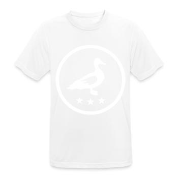Animal canard - T-shirt respirant Homme - blanc - Devant - AI Model Male 185 dark (185cm)