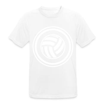 Volleyball Symbol - Men's Breathable T-Shirt - white - Front - AI Model Male 185 dark (185cm)