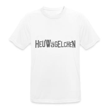 T-shirt de chariot de foin - T-shirt respirant Homme - blanc - Devant - AI Model Male 185 dark (185cm)
