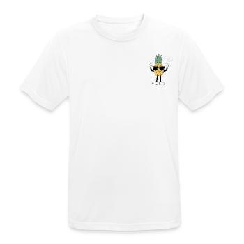T-shirt Ananas Cool logo - T-shirt respirant Homme - blanc - Devant - AI Model Male 185 dark (185cm)