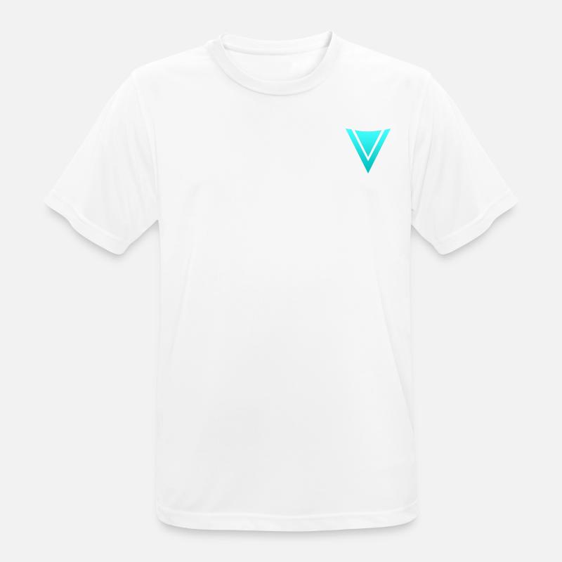 FronzeDE Basic Turquoise - Men's Breathable T-Shirt - white