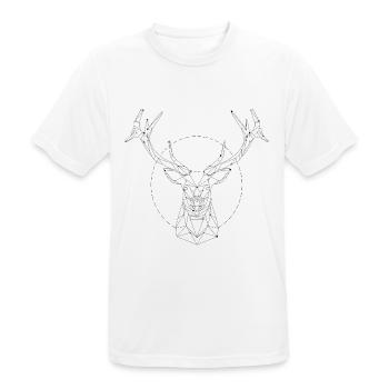 Deer constellation - Men's Breathable T-Shirt - white - Front - AI Model Male 185 dark (185cm)