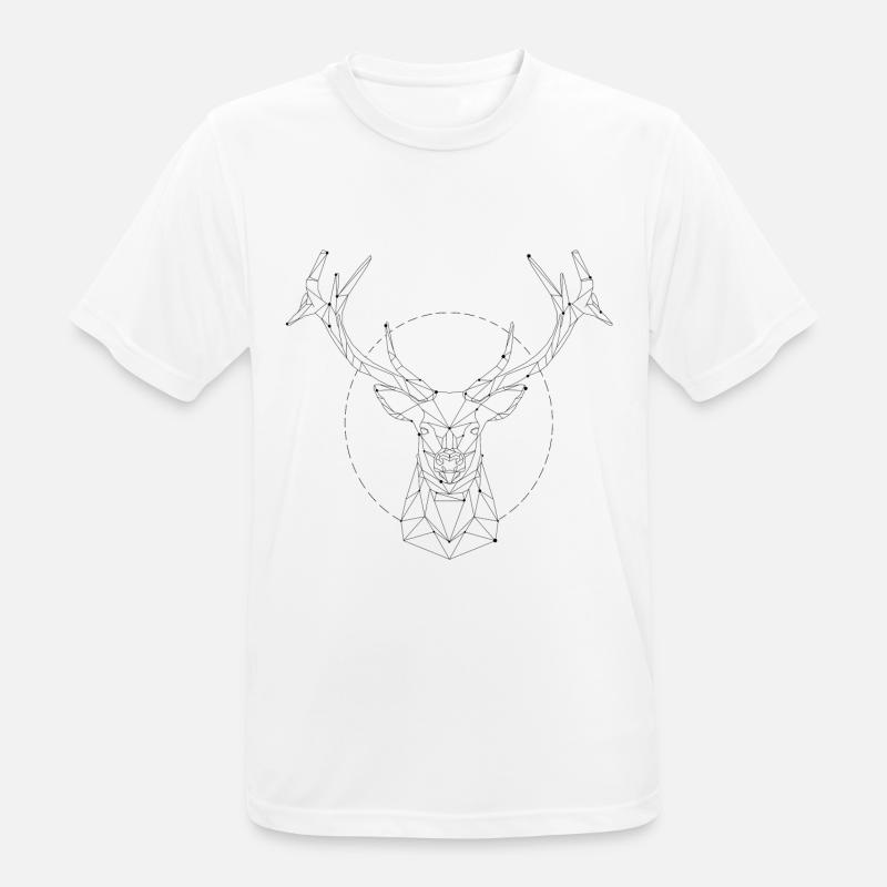 Deer constellation - Men's Breathable T-Shirt - white