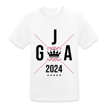 Jga 2024 Junggesellenabschied - Männer T-Shirt atmungsaktiv - Weiß - Vorne - AI Model Male 185 dark (185cm)
