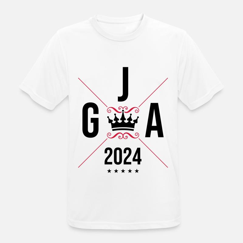 Jga 2024 Junggesellenabschied - Männer T-Shirt atmungsaktiv - Weiß