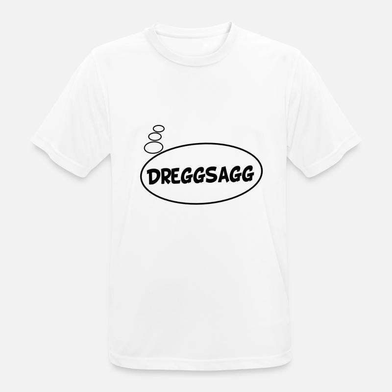 Dreggsagg thought bubble comic anime dialect - Men's Breathable T-Shirt - white