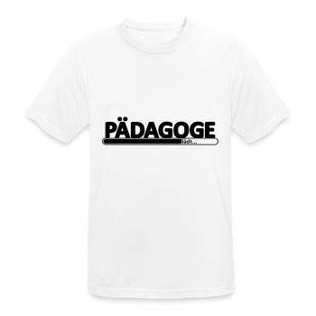 Pädagoge // Pädagogin //Erziehungswissenschaftler - Männer T-Shirt atmungsaktiv - Weiß - Vorne - AI Model Male 185 dark (185cm)