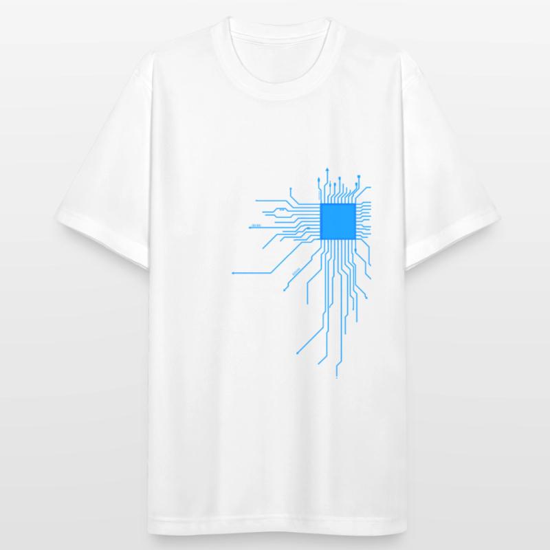 board blue computer pc admin core cpu nerd code Men's Breathable T-Shirt