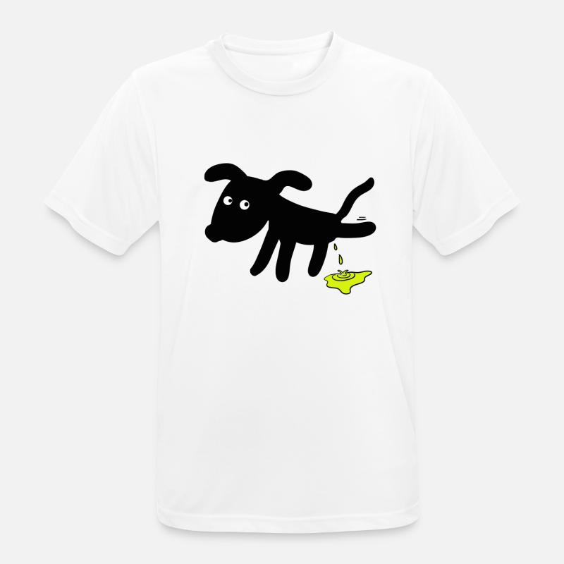 Hund pinkelt Hunde - Männer T-Shirt atmungsaktiv - Weiß