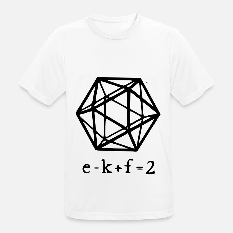 euler polyheder replacement - Men's Breathable T-Shirt - white