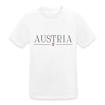Austria - Men's Breathable T-Shirt - white - Front - AI Model Male 185 dark (185cm)