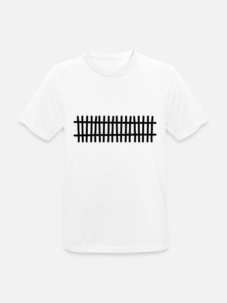 Clôture - T-shirt respirant Homme - blanc