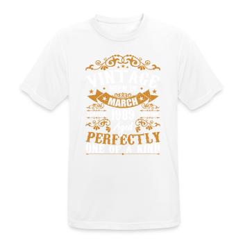Les Légendes Sont Nées En Mars 1989 - T-shirt respirant Homme - blanc - Devant - AI Model Male 185 dark (185cm)