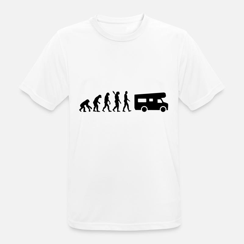 Evolution Camping - Men's Breathable T-Shirt - white