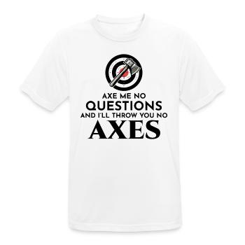 Axt Werfen Axt Werfer Holzfäller Vintage Lustig - Männer T-Shirt atmungsaktiv - Weiß - Vorne - AI Model Male 185 dark (185cm)