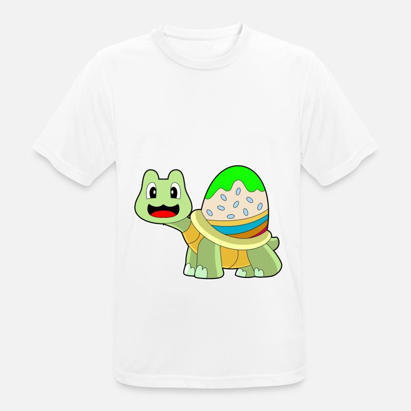 Turtle Easter Easter Egg - Men's Breathable T-Shirt - white