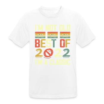 2022 I'm Not Old I'm Classic Vintage 2022 Geburtstag - Männer T-Shirt atmungsaktiv - Weiß - Vorne - AI Model Male 185 dark (185cm)