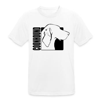 Coonhound Profile Dogs Dog Wilsigns - Men's Breathable T-Shirt - white - Front - AI Model Male 185 dark (185cm)