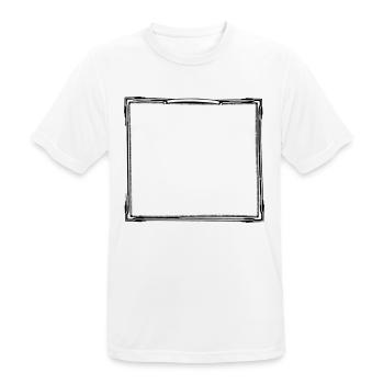 2577109 Rahmen - Männer T-Shirt atmungsaktiv - Weiß - Vorne - AI Model Male 185 dark (185cm)