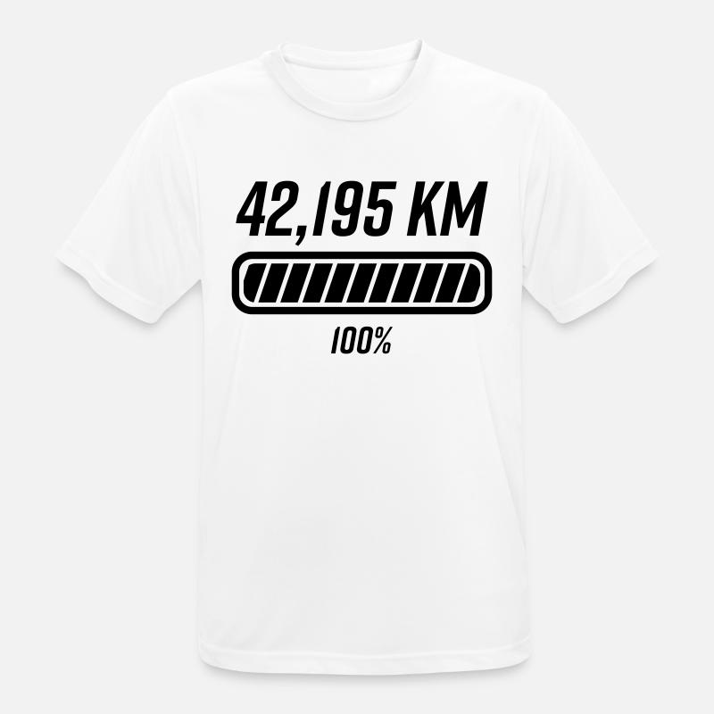 Marathon Marathon Runner Loading Course - Men's Breathable T-Shirt - white