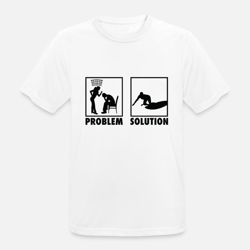 Surfing Surfers Statement Problem Solution. - Men's Breathable T-Shirt - white