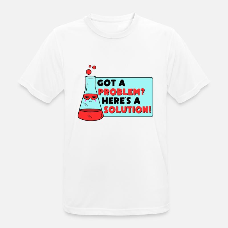 Problem Solution Scientific Solving Science - Men's Breathable T-Shirt - white