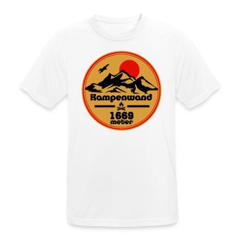 kampenwand - Männer T-Shirt atmungsaktiv - Weiß - Vorne - AI Model Male 185 dark (185cm)