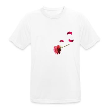 Tomber Rose NiK - T-shirt respirant Homme - blanc - Devant - AI Model Male 185 dark (185cm)