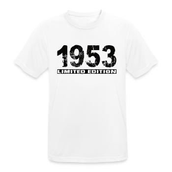 Édition limitée 1953 - T-shirt respirant Homme - blanc - Devant - AI Model Male 185 dark (185cm)