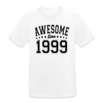 Awesome Since 1999 Birthday 1999 Vintage 1999 - Men's Breathable T-Shirt - white - Front - AI Model Male 185 dark (185cm)