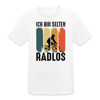 Rennrad Radsport Rennräder Rennradfahrer - Männer T-Shirt atmungsaktiv - Weiß - Vorne - AI Model Male 185 dark (185cm)