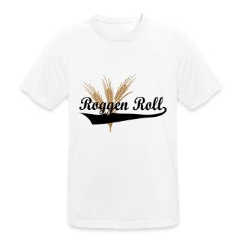 Roggen Roll - Männer T-Shirt atmungsaktiv - Weiß - Vorne - AI Model Male 185 dark (185cm)