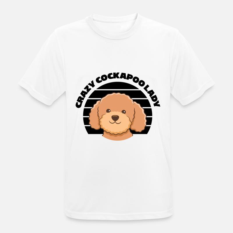Cockapoo Hunde | Hunderasse Haustiere Geschenkidee - Männer T-Shirt atmungsaktiv - Weiß