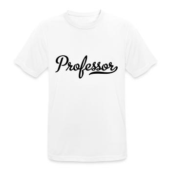 Professeur - T-shirt respirant Homme - blanc - Devant - AI Model Male 185 dark (185cm)