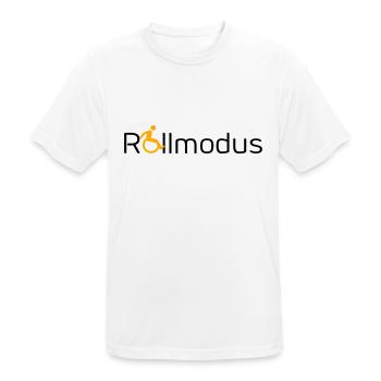 Rollmodus - Männer T-Shirt atmungsaktiv - Weiß - Vorne - AI Model Male 185 dark (185cm)